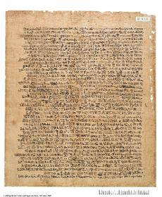 Hieratisch-demotischer Papyrus mit einem Auszug aus dem Buch vom Durchwandeln der Ewigkeit für Herieus