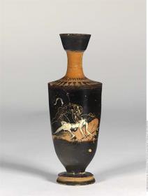 Attische Lekythos in Six-Technik