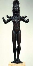 Archaische Spiegelstütze: Statuette der nackten Aphrodite