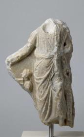 Fragment eines Grabreliefs: Mann mit Knabe