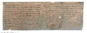 Hieratischer Papyrus mit Auszügen aus einem medizinischen Handbuch