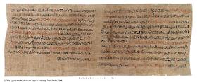 Hieratischer Papyrus mit Auszügen aus einem medizinischen Handbuch
