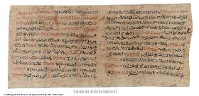 Hieratischer Papyrus mit Auszügen aus einem medizinischen Handbuch