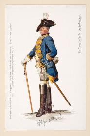 Stollwerk'sche Schokolade. Offizier des Dragoner-Regiments No. II
