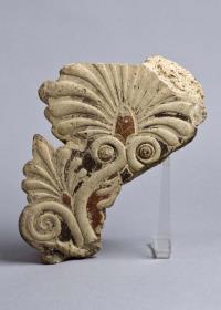 Antefix der Phidias-Werkstatt in Olympia (Dach 13)