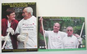 BUNTES KREUZBERG PUTZT SEIN ZU HAUSE.