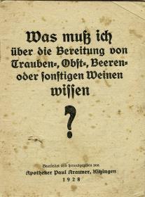 Was muß ich über die Bereitung von Trauben-, Obst-, Beeren- oder sonstigen Weinen wissen?