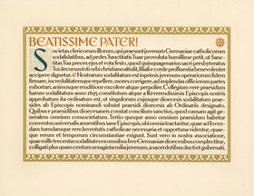 Beatissime Pater!