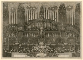 Feuerwerk zur Hochzeit 1745 im Schlossgarten Zerbst