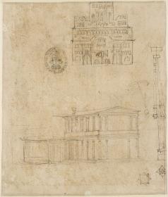 Architektonische Skizzen, wohl aus Venedig