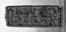 Stempel mit Inschrift C.IVLII / VRBICI