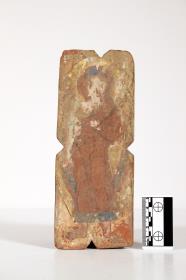 Votivtafel mit stehendem Buddha