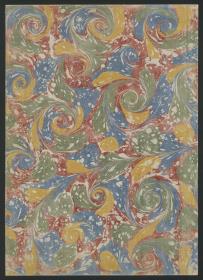 Buntpapier (Schneckenmarmor)