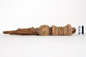 Drei Holzbeine