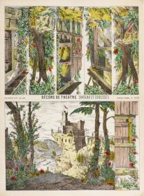 Décors de théâtre - château et coulisses.