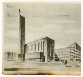 Berlin, Kirche am Hohenzollernplatz, Perspektive