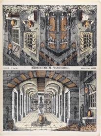 Décors de théâtre - prison et coulisses