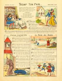 Tremp' ton pain. Frère Jacques. La pêche des moules.