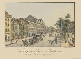 Blick vom Dönhoffplatz in die Leipziger Straße