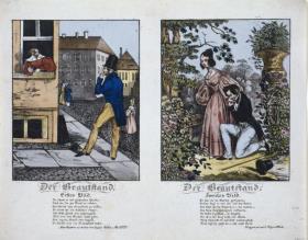 Der Brautstand. Erstes Bild. Zweites Bild.