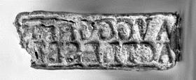 Stempel mit Inschrift AVGGGNNN / ACTLESBI
