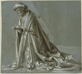 Kniende Gestalt mit Turban