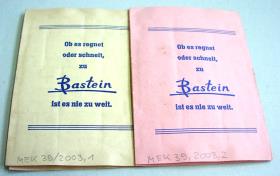Rabatt- Sparbücher aus dem Kaufhaus Bastein in Hagenah