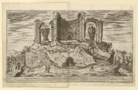 Castello dell' Acqua Martia ovvero Julia / Brunnengebäude des Aquädukts Acqua Martia oder Giulia (Blatt 27 der Serie I Vestigi Dell'Antichità Di Roma: Raccolti Et Ritratti In Perspettiva Con Ogni Diligentia)