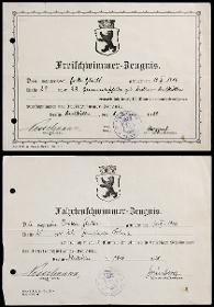 Freischwimmer-Zeugnis, Fahrtenschwimmer-Zeugnis