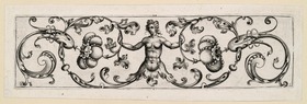 (4) Rankenfriese, meist mit Tieren oder grottesken Figuren. Das erste Blatt mit Aufschrift: Baltaser Camox Nvrmberg Excv T B (zsgz.) 1622; auf 2 anderen Blatt das Monogramm des Künstlers.
