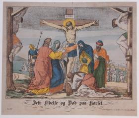 Jesu lidelse og død paa korset. [Jesu Leiden und Tod am Kreuz]