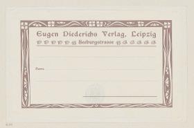 Briefumschlag Eugen Diederichs Verlag, Leipzig