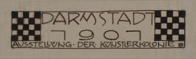Entwurfszeichnung zur Ausstellung der Künstlerkolonie Darmstadt 1901