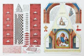 En Julekirke med Rafaels beromte Madonnabillede i Transparent.